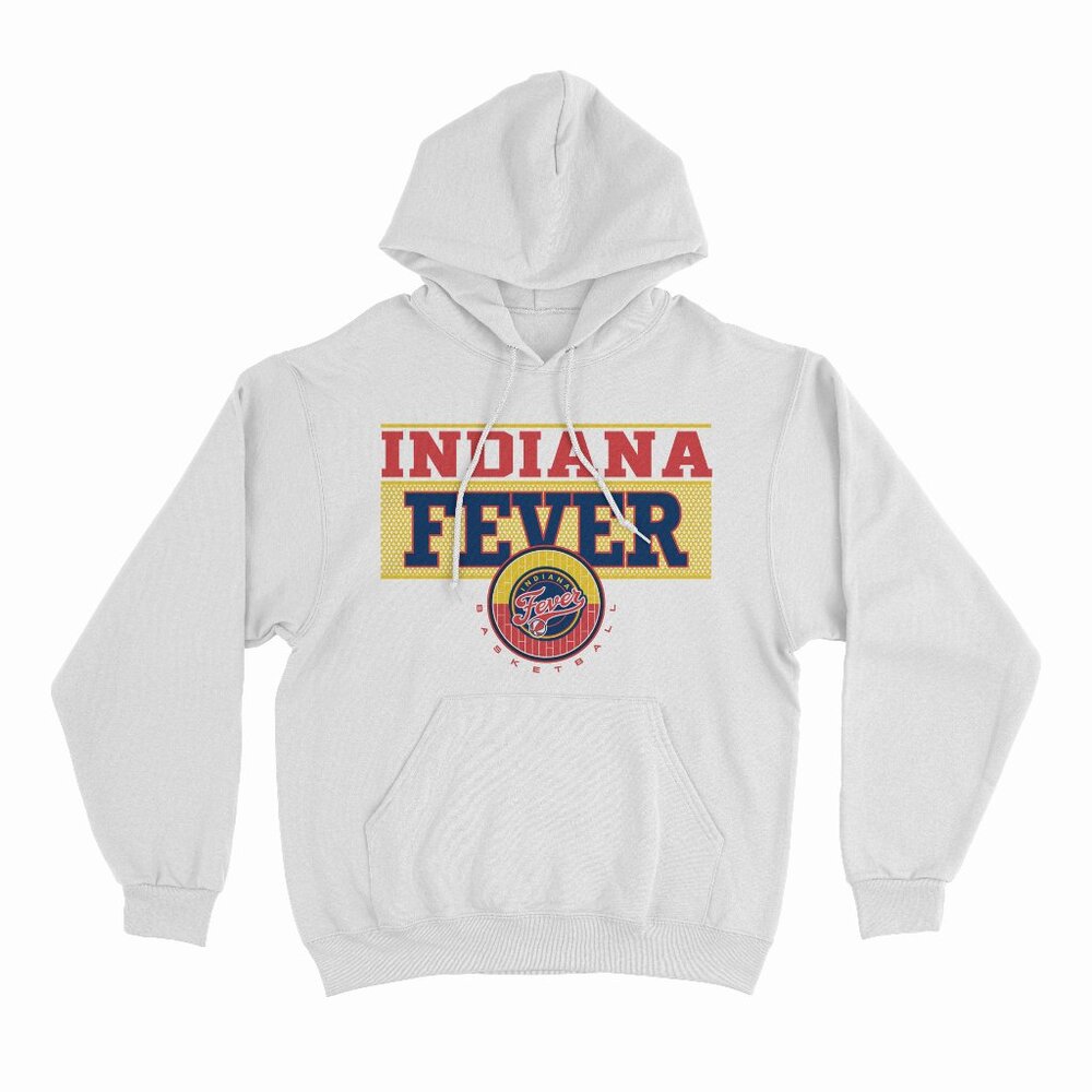WNBA Indiana Fever Half Court White Hoodie